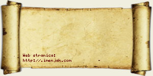 Jovana Simidžić vizit kartica